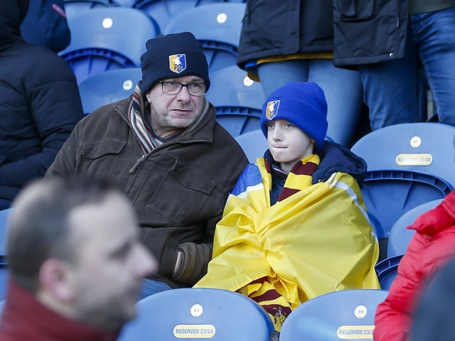 Mansfield Town fans watched their side beaten at home in the league for the first time this season.