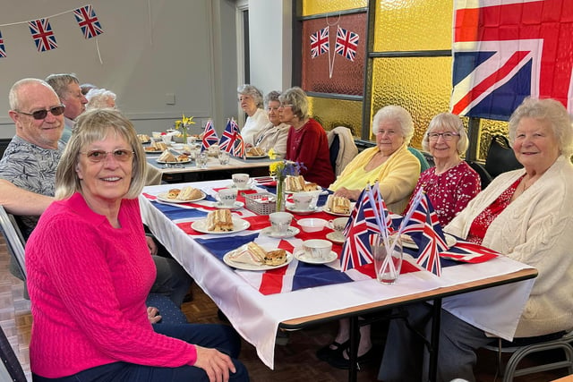 Residents enjoyed celebrating the coronation together with tea and cake.
