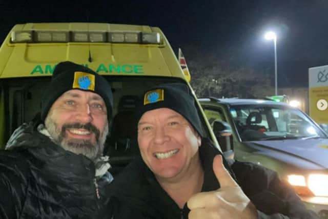 Simon Blincow and Rob Taylor travelled to Ukraine to deliver children’s toys and vital supplies