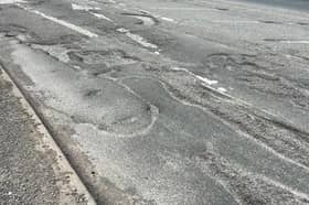 Potholes on Beck Lane
