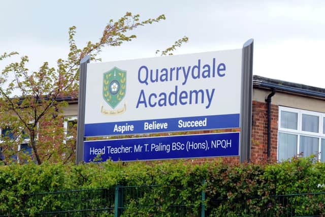 The Ofsted rating for the 1,230-pupil Quarrydale Academy in Sutton has been downgraded from 'Good' to 'Requires Improvement'.