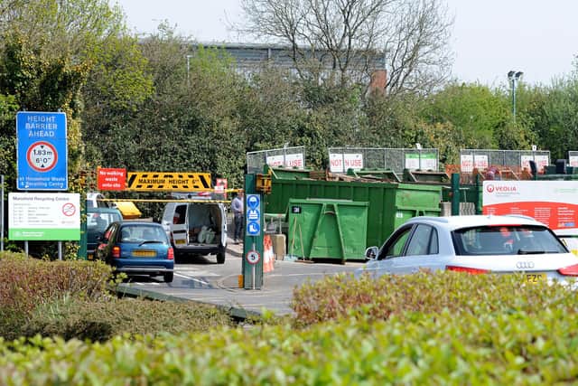 Mansfield Recycling Centre on Kestral Road in the town.