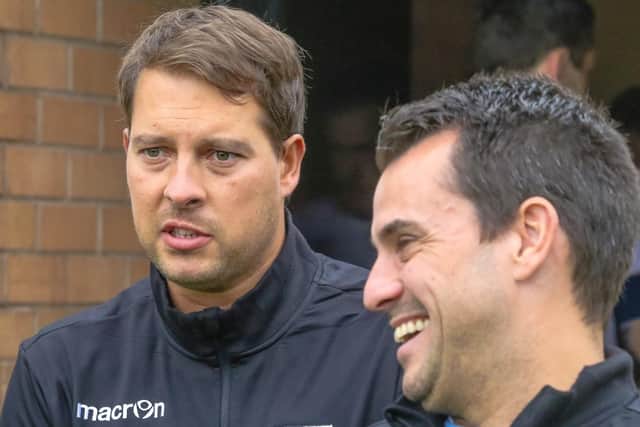 John Stancliffe and Spencer Fearn - joint AFC Mansfield bosses.