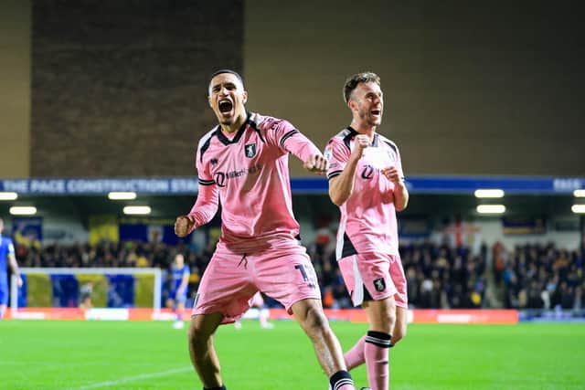 Jon Russell celebrates during the Sky Bet League One match against AFC Wimbledon at Stadium Plough Lane, 20 Oct 2026, Photo credit Chris & Jeanette Holloway / The Bigger Picture.media