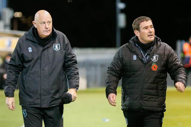 Andy Garner and Nigel Clough - rotation plans on players to get through big fixtures backlog.
