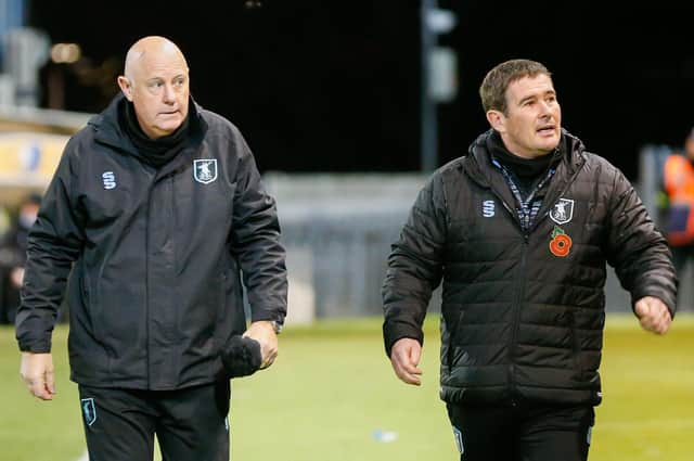 Andy Garner and Nigel Clough - rotation plans on players to get through big fixtures backlog.