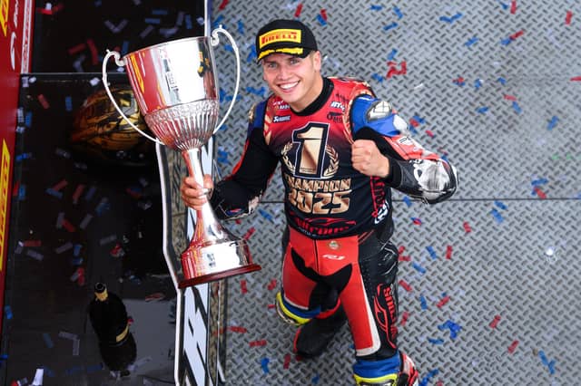 Kyle Ryude is all smiles with his champion's trophy. All photos by Michael Hallam.