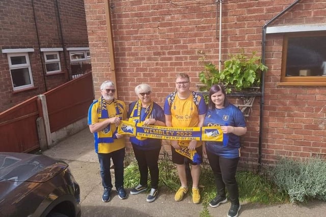Mansfield Town fans are on their way to Wembley.