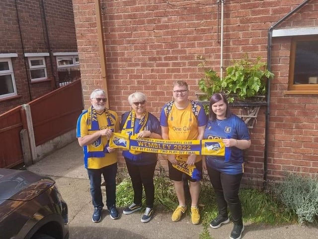 Mansfield Town fans are on their way to Wembley.