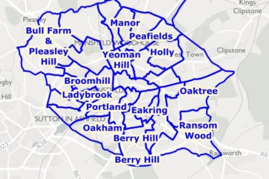 A map of the current boundaries
