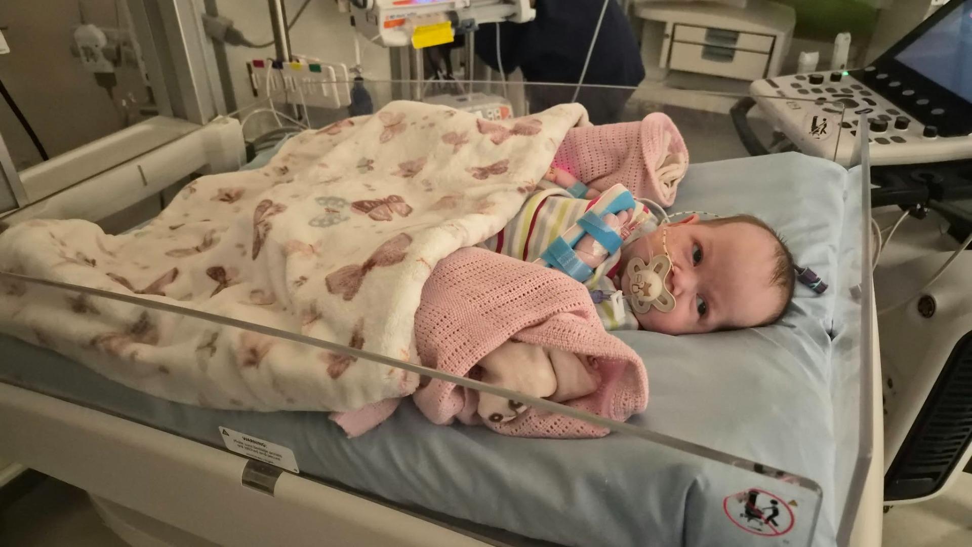 Sutton mum launches fundraiser after baby daughter’s life-saving surgery