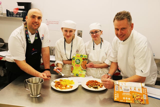 Trainee chefs joined Matt Gabbitas from Pilgrim Food Masters for a ready meal taste test. Matt Gabbitas from Pilgrim Food Masters joined students on a frozen food assessment mission. Matt, whose chef career spans over 17 years, now works as senior research and development chef for the food manufacturer, whose meals are stocked in many well-known shops. Matt asked students to try different meals from budget range to superior range. Students gave feedback on the appearance, taste and texture of each meal and then guessed what price each meal was set at.