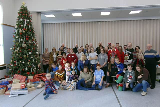 Members of The Church of Jesus Christ of Latter-day Saints, Mansfield, at the Christmas breakfast.