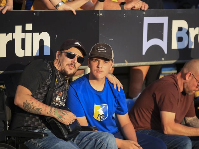 Mansfield fans at the SMH Group Stadium.