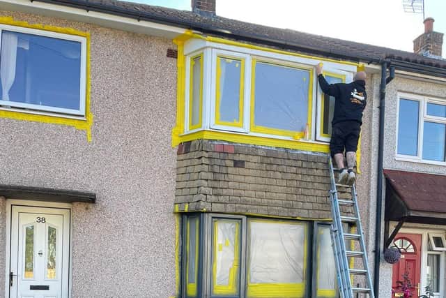 UPVC windows and doors can be sprayed rather than being replaced when they are looking tired.