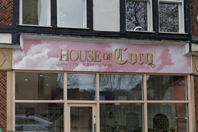 House of Coco at 4-6 Church Side, Mansfield NG18 1AP: Rated 5-stars out of 119 reviews on Google.