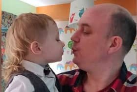 John 'Dan' Woodcock, aged 44, and toddler Lewis Woodcock were killed in the collision. (Photo by: Family/Nottinghamshire Police)