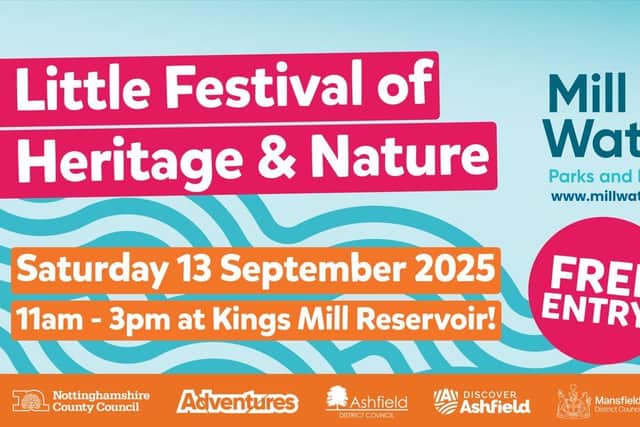 Adventures is hosting the Little Festival of Heritage & Nature at its picturesque Mill Waters base on the shore of King’s Mill Reservoir in Sutton-in-Ashfield on Saturday 13 September, between 11am-3pm.