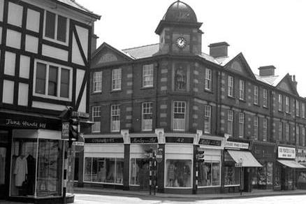 The corner of Leeming Street and Toothill Lane. Today, both streets are seeing investment aimed at blending their historic character with modern commercial and leisure uses, enhancing the overall town centre experience.