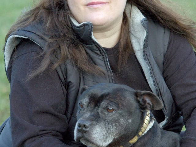 Lana Michaels, manager of the Jay Gee Dog Sanctuary at Blidworth, pictured with Jazz in 2006.