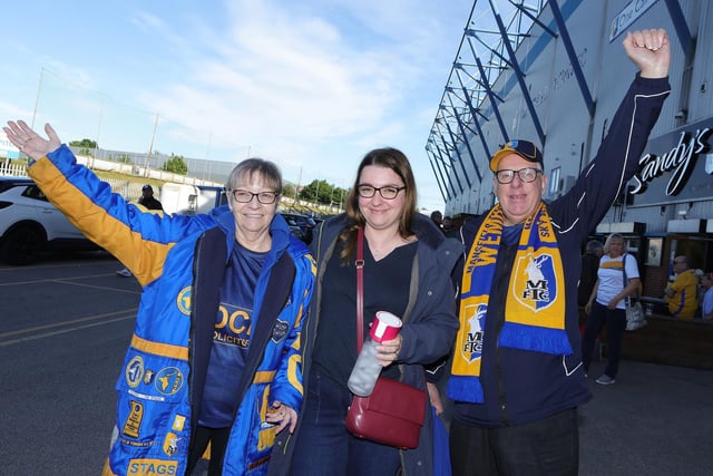 Stags fans at the ground.