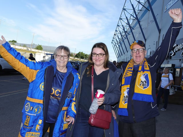Stags fans at the ground.