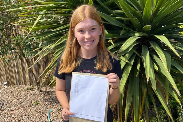 Amy-Louise Smithson admitted there were some tears after she received her grades, and will now go on to study at Joseph Whitaker.
