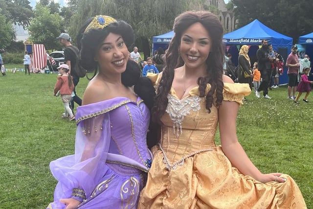 Guests at the festival included Princess Jasmine and Belle. (Photo by: Mansfield Council)