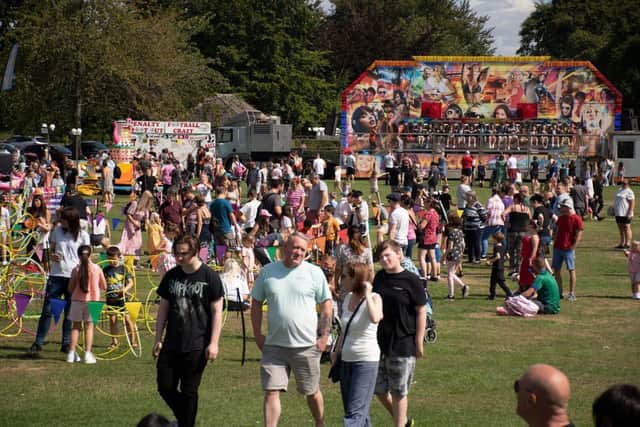 Crowds gathered on Sutton Lawn for Ashfield Day last year 