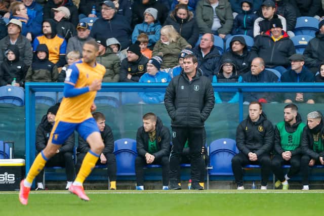 Mansfield Town manager Nigel Clough is desperate for a change in fortunes. Photo : Chris Holloway / The Bigger Picture.media