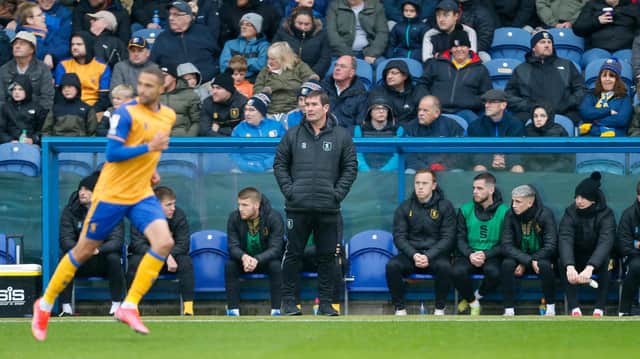 Mansfield Town manager Nigel Clough is desperate for a change in fortunes.  Photo : Chris Holloway / The Bigger Picture.media