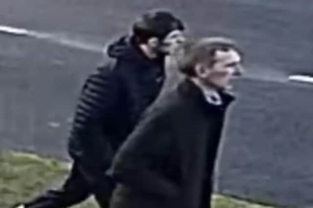 Police are hoping to identify these two men.