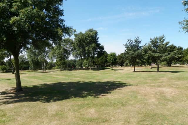 King George V Park on Black Scotch Lane, Mansfield.