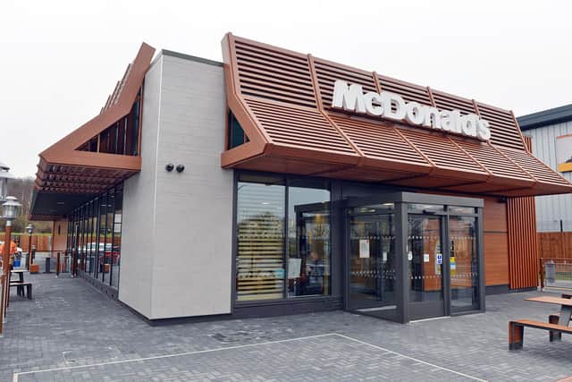 The new McDonald's at Sherwood Oaks Business Park in Mansfield.