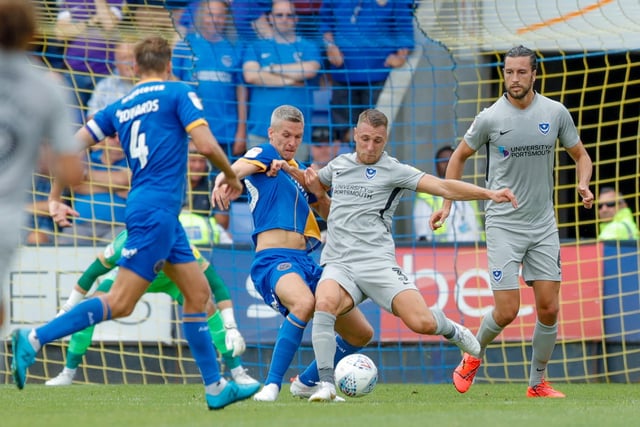 A lacklustre first game which would epitomise Pompey’s opening to the following season. The Blues created a dearth of goalscoring chances while Ryan Giles’ superb strike gave the Shrews all three points.
