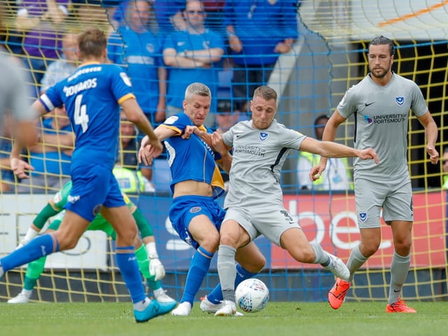 A lacklustre first game which would epitomise Pompey’s opening to the following season. The Blues created a dearth of goalscoring chances while Ryan Giles’ superb strike gave the Shrews all three points.