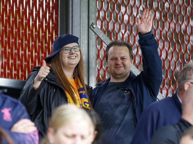 Some of the Mansfield Town fans at Salford.