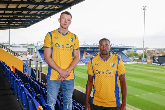 Ollie Clarke and Lucas Akins - both likely to miss Saturday's game at Salford.