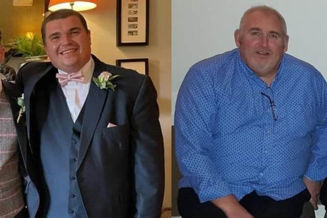 David Keech weighed 18st and Gary Marshall weighed 24st 0.5lbs when they joined Slimming World