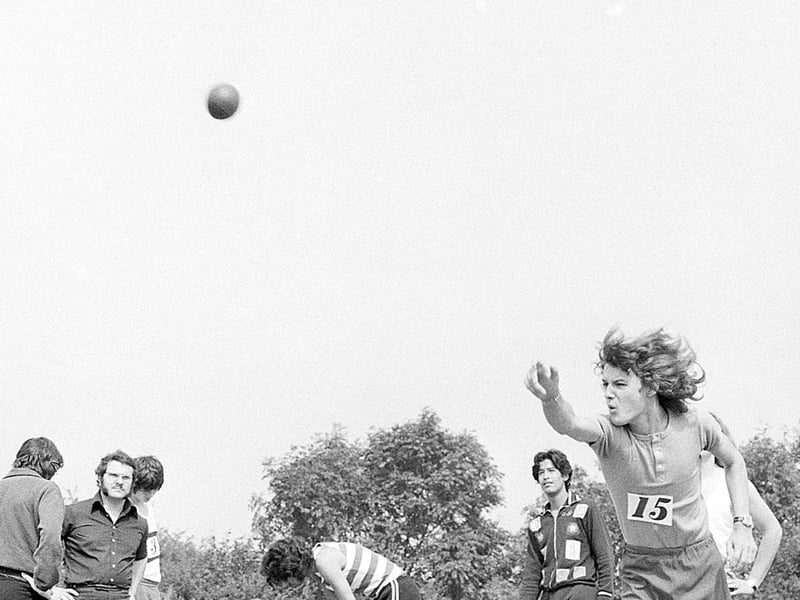 The Sutton Harriers in action in 1973.