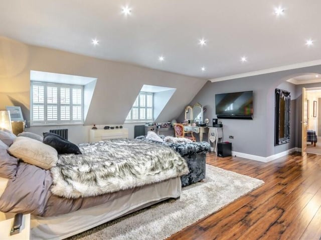 A third and final look at the master bedroom, which underlines how much space is available.