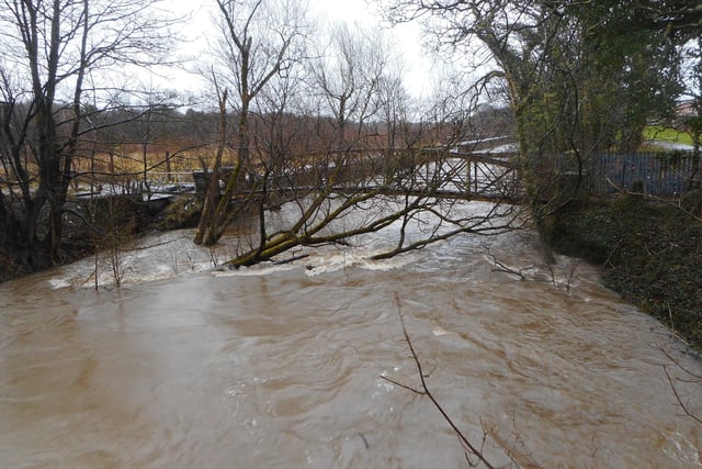 Flooding at the River Leven.