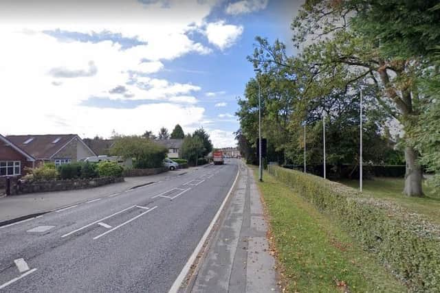 The leaflets supposedly make unsubstantiated claims about migrants and immigration. Pictured: Church Lane, Brinsley.