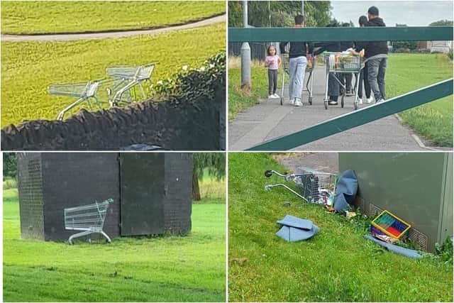 The trolleys are an eyesore in Sutton