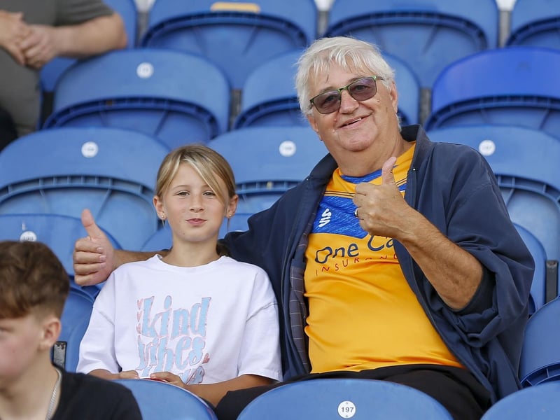 Mansfield Town fans ahead of the draw with Bradford City.