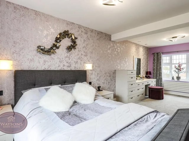 The luxury master benefits from an en suite.