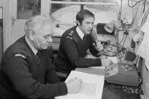 Workers taking calls at the Mansfield Ambulance Station Control Room in 1980.