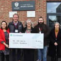 Gareth Hankin, Managing Director of Persimmon Nottingham and Councillors Lee Brazier and Susan Crosby were on-hand to present the cheque