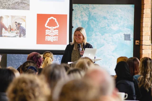 Becky Daykin, a co-ordinator for Deaf-initely Women also spoke at the event