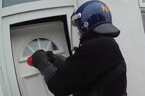 Police raided a property on Beresford Street, Mansfield.